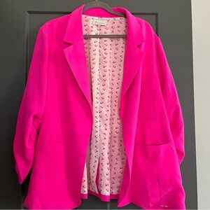 Skies are Blue Hot Neon Pink Blazer - Stitch Fix - 3X
